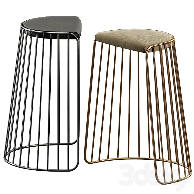 Phase Design Bride’s Veil Bar Stool 3D Model