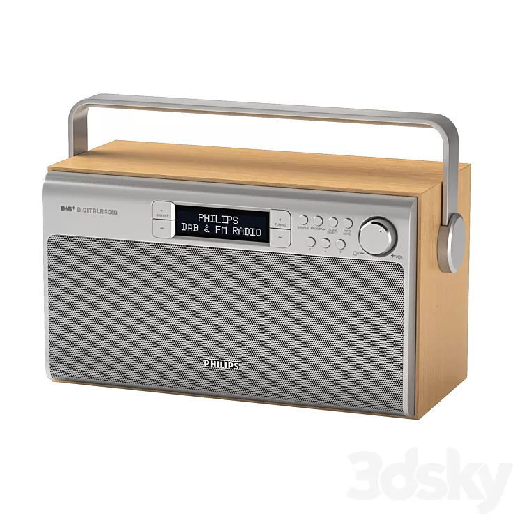 [3DSKY] Philips AE5220 Portable Radio 3D Model | NEW UPDATE 2024