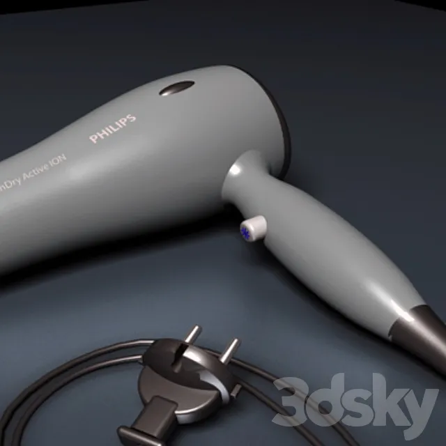PHILIPS Hairdryer 3D Model PHILIPS Hairdryer 3D Model