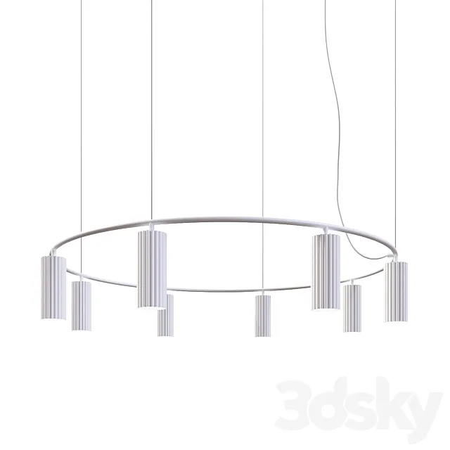 PHOLC Brand Chandelier Donna P (XL) White 3D Model