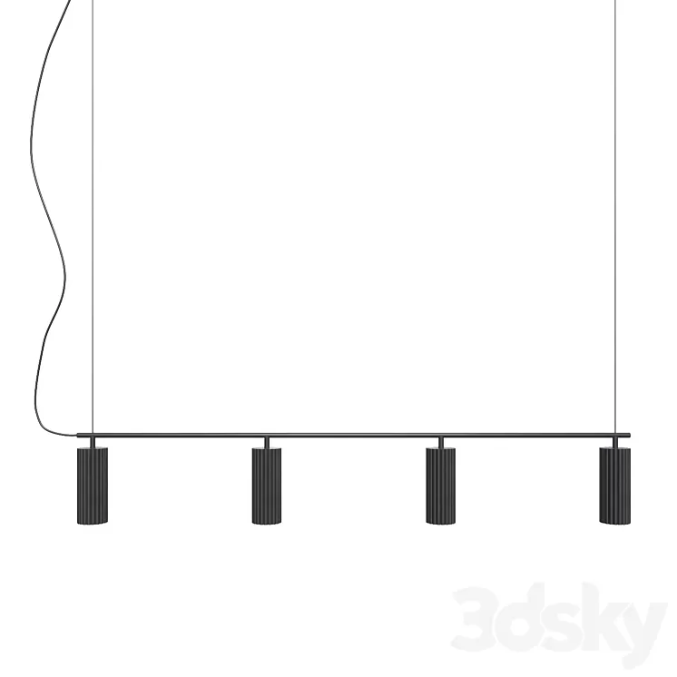 PHOLC brand pendant light Donna line 3D Model PHOLC brand pendant light Donna line 3D Model