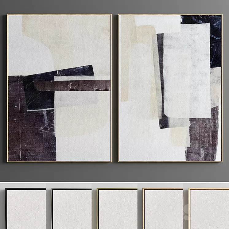 Photo frame 123 3D Model Free Download