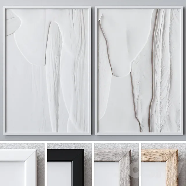 Photo Frames Set 1099 3D Model