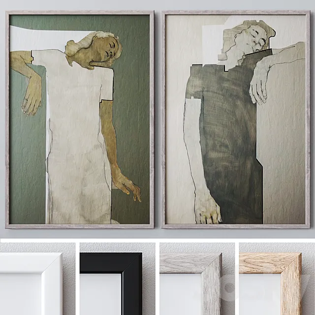 Photo Frames Set 1326 3DModel