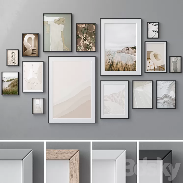 Photo Frames Set 1349 3D Model Free Download Photo Frames Set 1349 3D Model Free Download