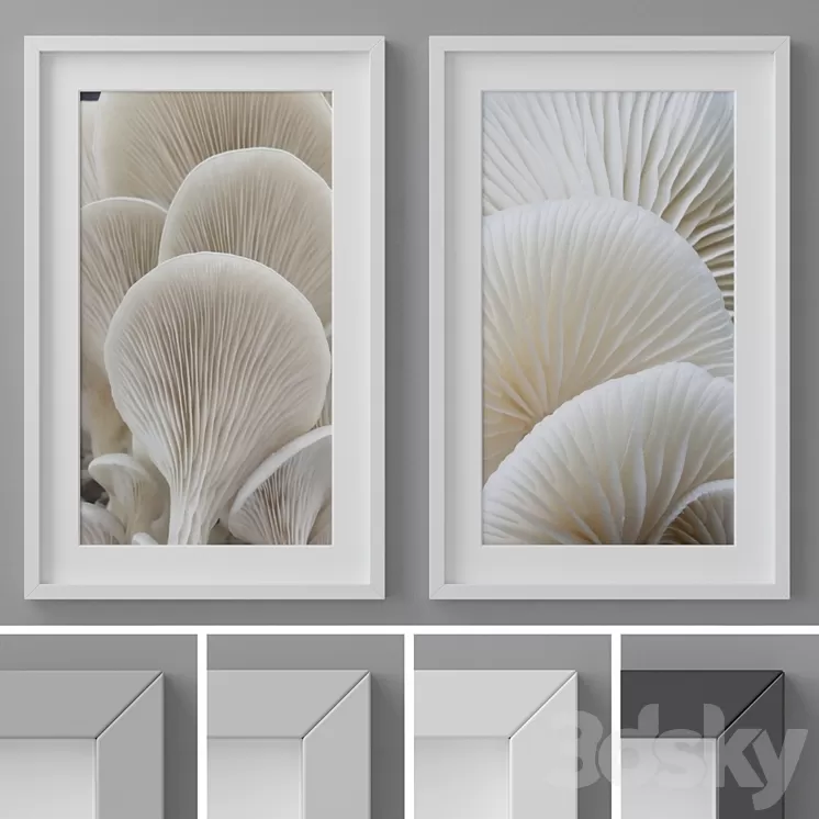 Photo Frames Set 260 3D Model