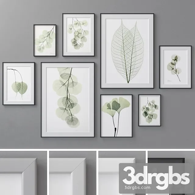 Photo frames set 462 3D Model Download