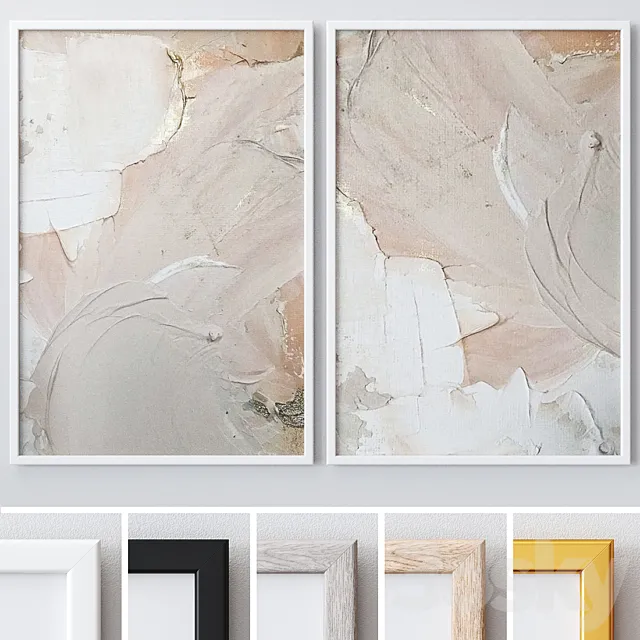 Photo Frames Set 879 3DModel