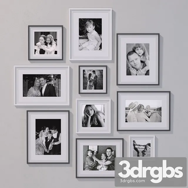 Photo wall 3D Model Download Photo wall 3D Model Download