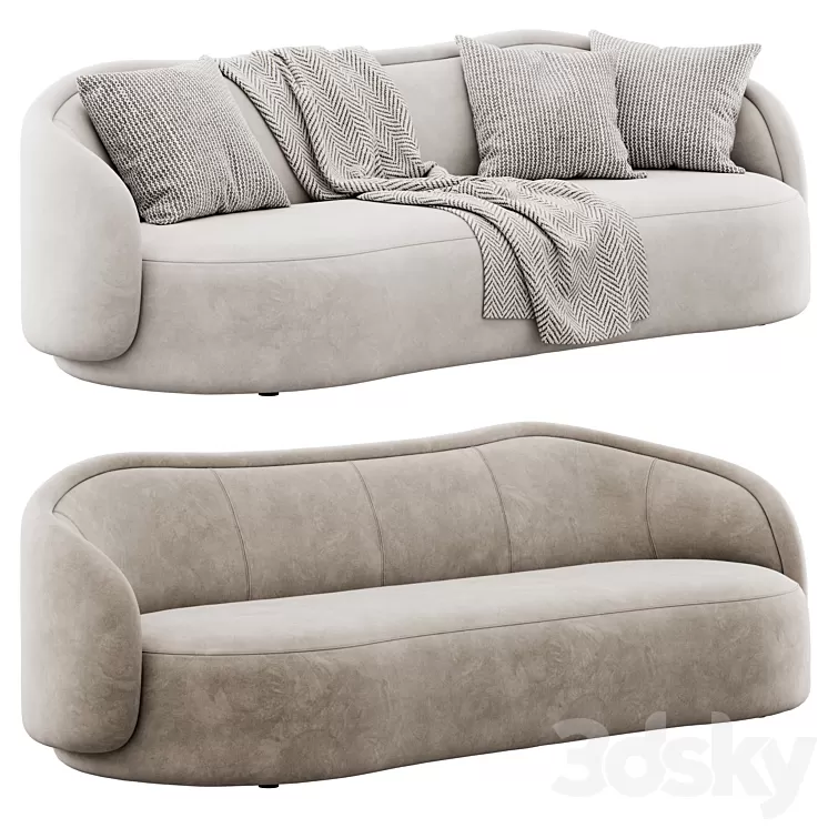 Pia sofa by Christophe Delcourt 3D Model Free Download