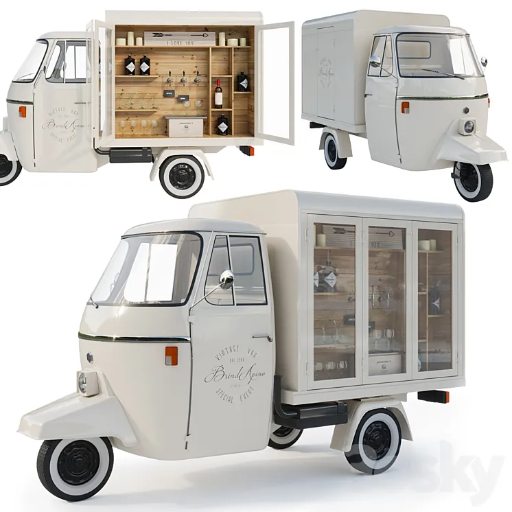 Piaggio P 501 3D Model Free Download