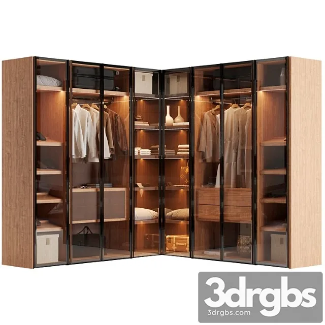 Pianca Milano Wardrobes 3D Model Download