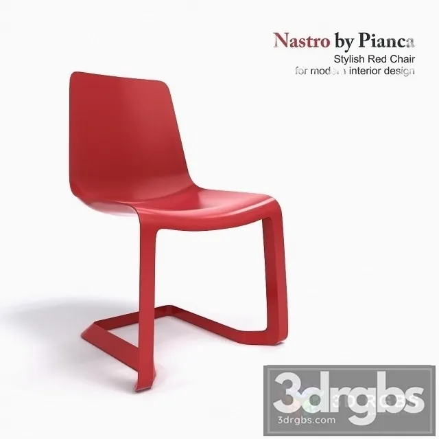 Pianca Nastro Red Chair 3D Model Download Pianca Nastro Red Chair 3D Model Download