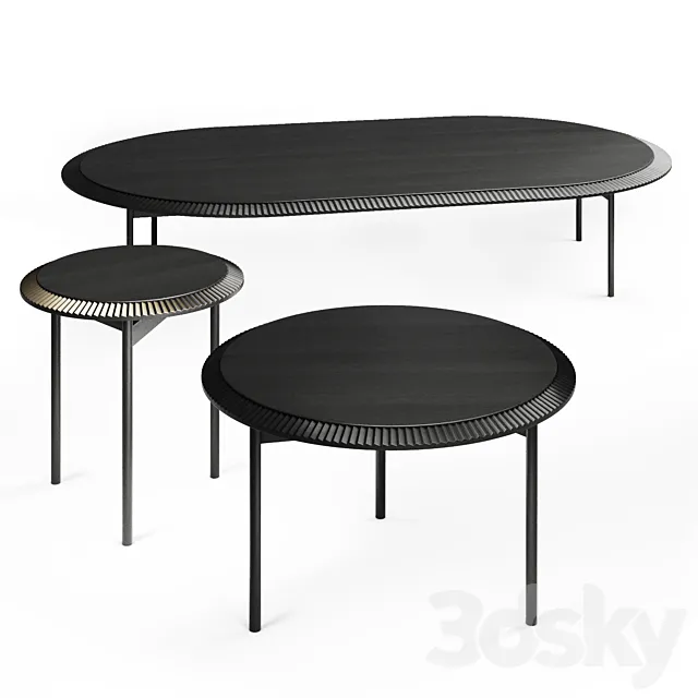 Piano coffee table Zanat 3D Model