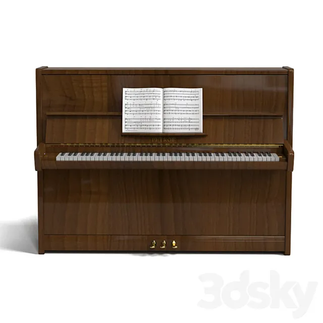 Piano Petrof 3D Model