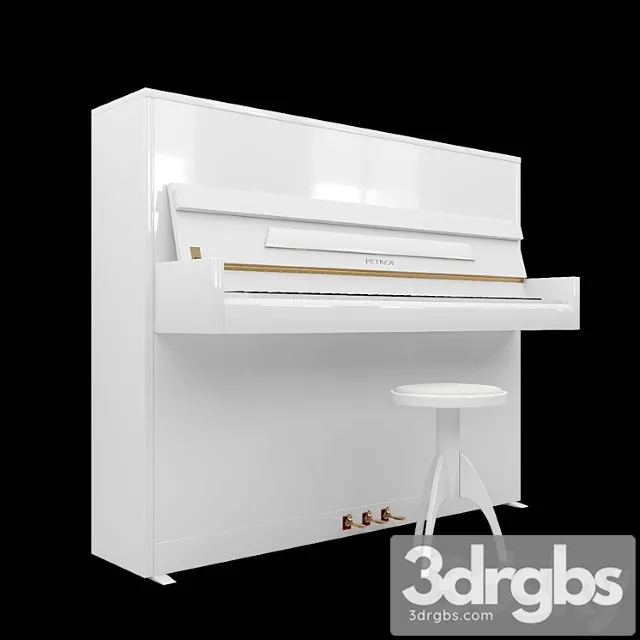 Piano Petrof P 118 C1 Chair For Piano Dissazziati 3D Model Download