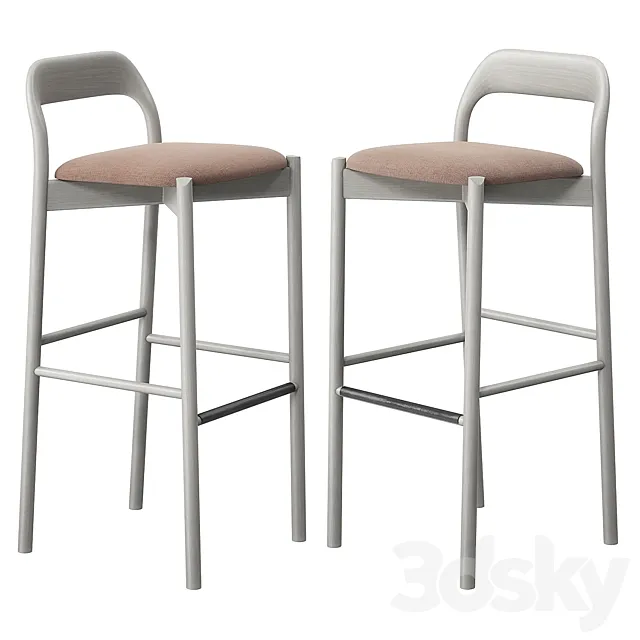 Piaval Earl barstool 3DModel Piaval Earl barstool 3DModel