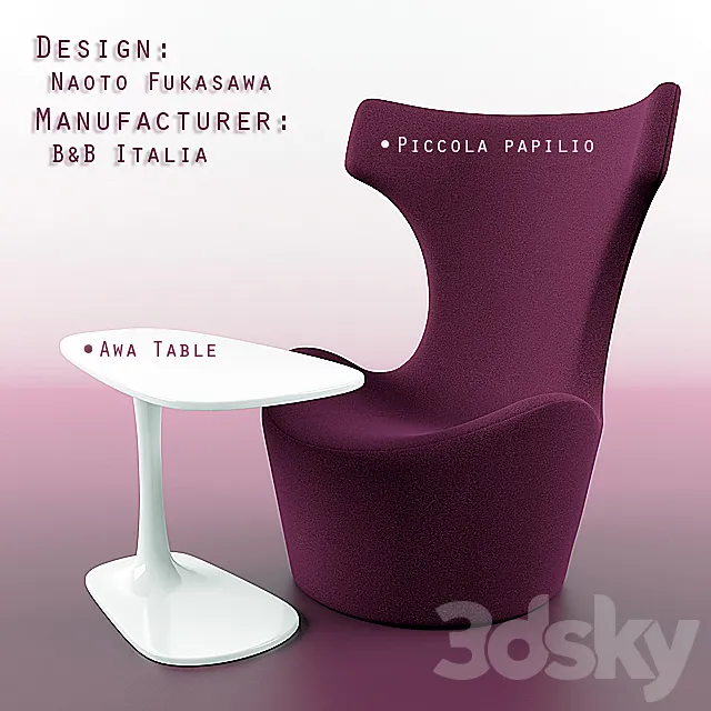 Piccola papilio 3D Model Piccola papilio 3D Model