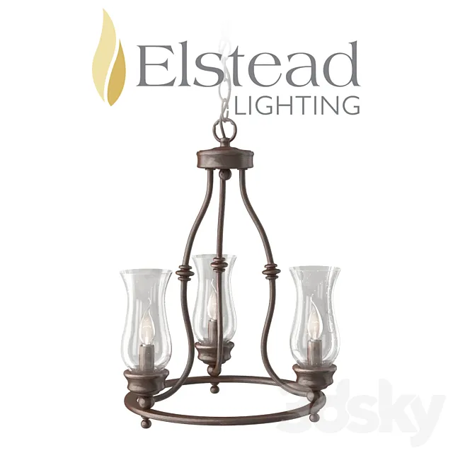 Pickering Lane. 3Lt_Chandelier 3DModel Pickering Lane. 3Lt_Chandelier 3DModel
