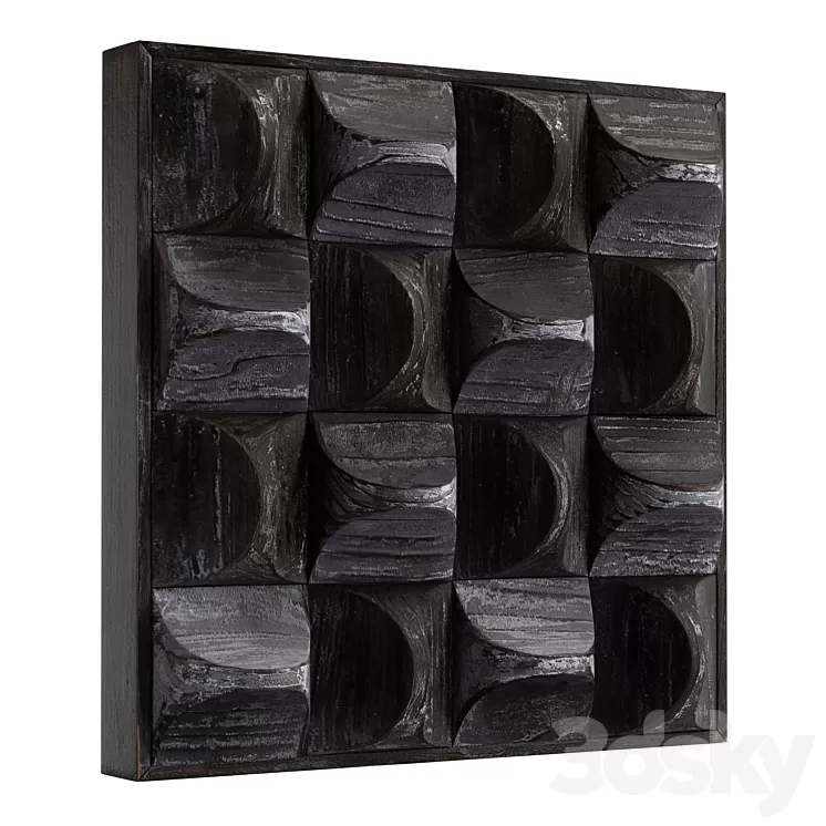 Pickford Wood Wall Decor 3D Model Pickford Wood Wall Decor 3D Model