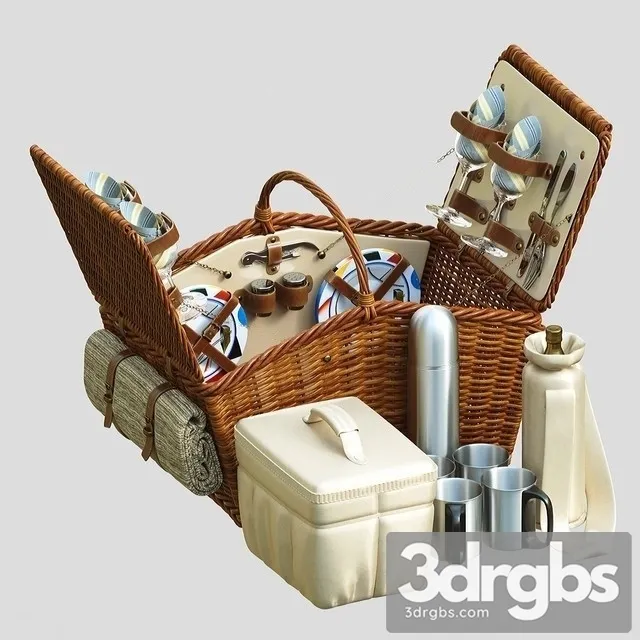 Picnic set 3D Model Download