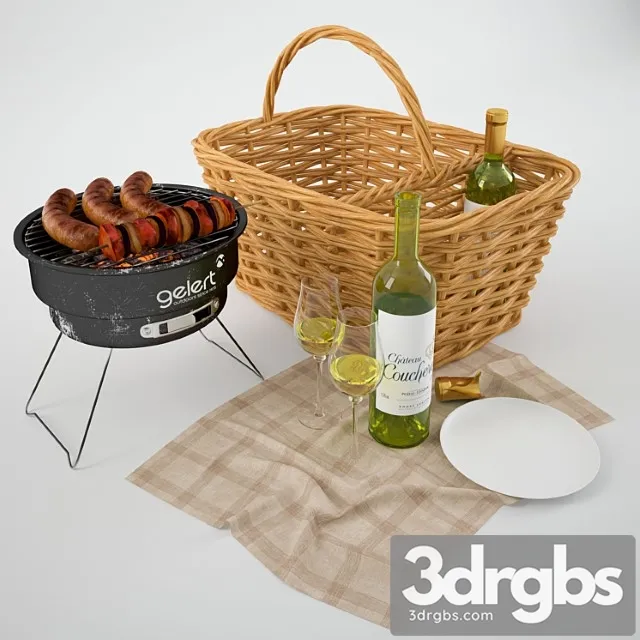 Picnic set 5 3D Model Download