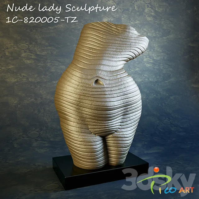 Pico ART Nude lady sculpture 3D Model
