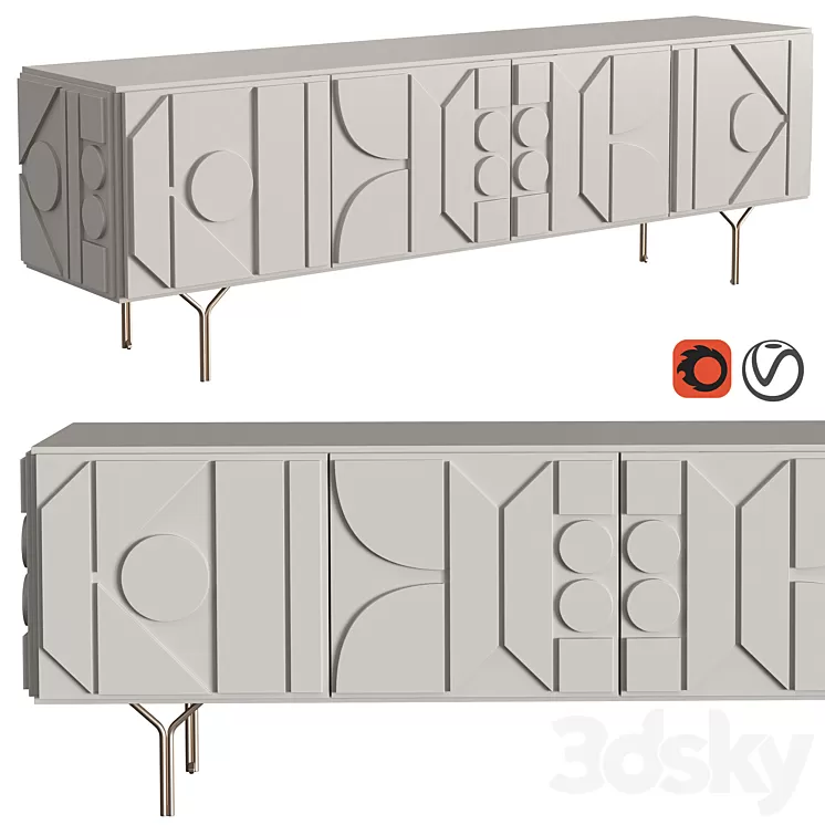 Pictograph Media Console (Eglo) 3D Model Pictograph Media Console (Eglo) 3D Model