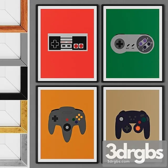 Picture frame set 00015-2 3D Model Download Picture frame set 00015-2 3D Model Download