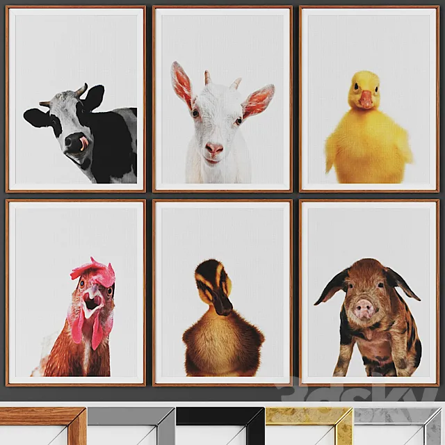 Picture frame set 00016-11 3DModel Picture frame set 00016-11 3DModel