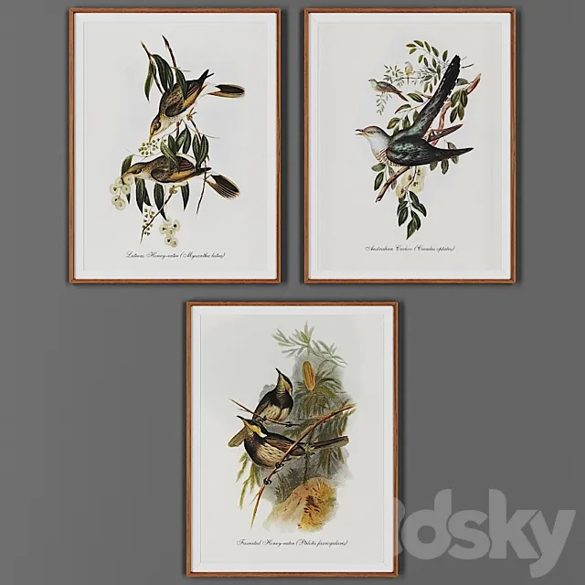 Picture frame set 00040-59 3D Model