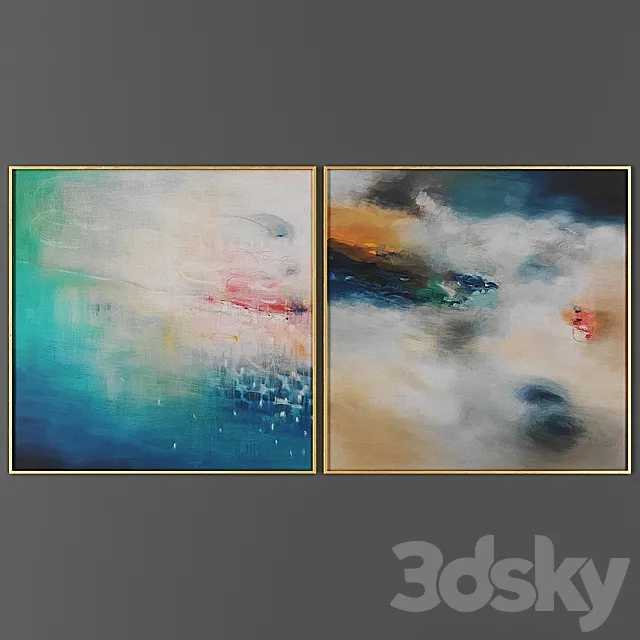 Picture frame set 00053-35 3DModel