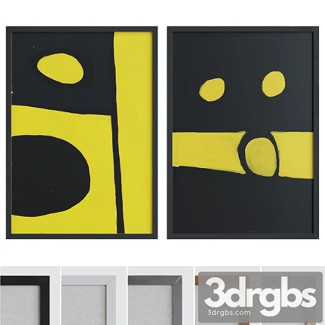 Picture Frame Set 1200 3D Model Download Picture Frame Set 1200 3D Model Download