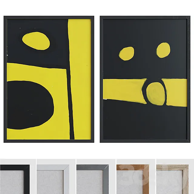 Picture Frame Set 1200 3DModel