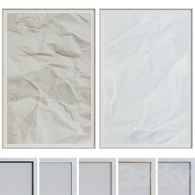 Picture Frame Set 1363 3D Model