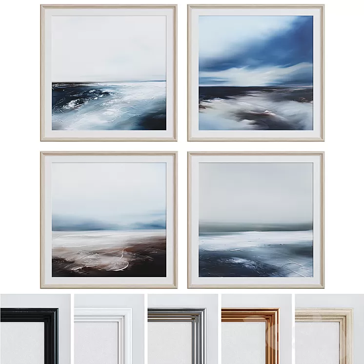 Picture Frame Set 153 3D Model Picture Frame Set 153 3D Model