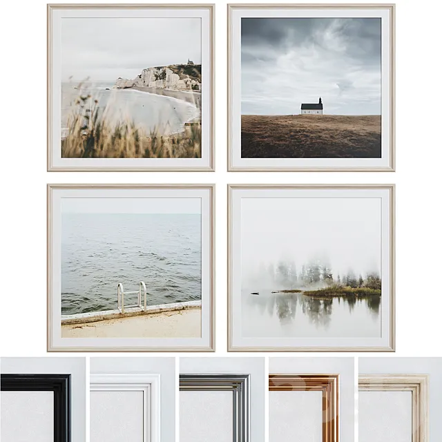 Picture Frame Set 206 3D Model