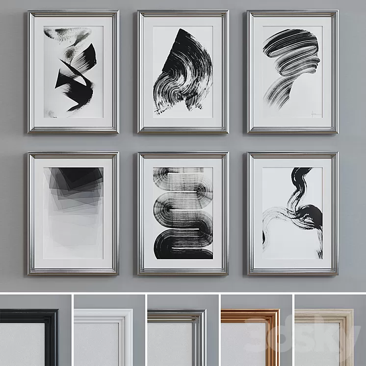 Picture Frame Set 26 3D Model Picture Frame Set 26 3D Model