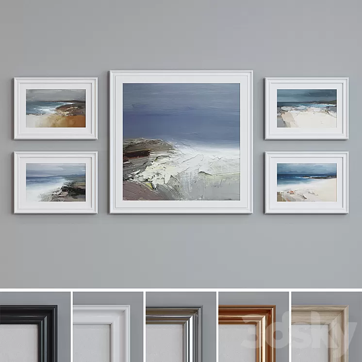 Picture Frame Set 34 3D Model Picture Frame Set 34 3D Model