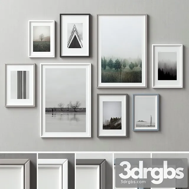 Picture frames set-121 3D Model Download Picture frames set-121 3D Model Download
