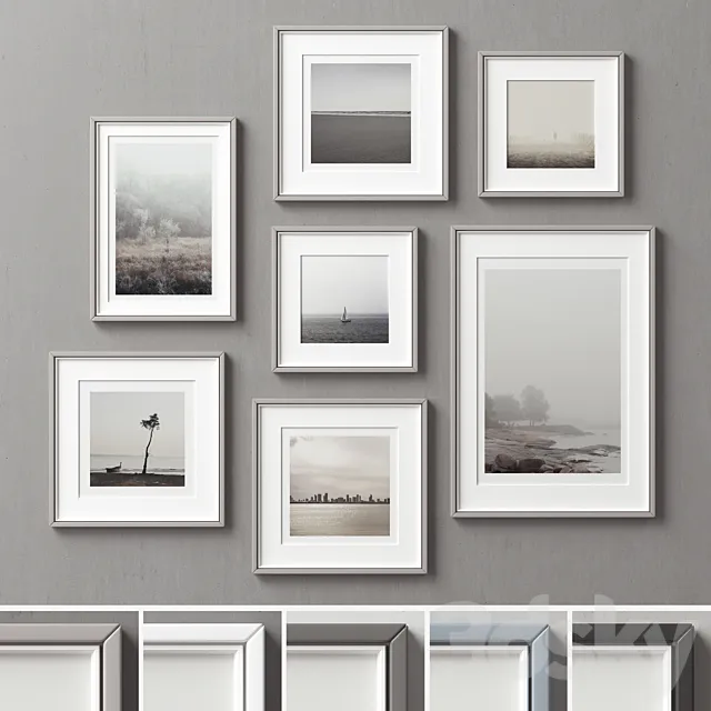 Picture Frames Set -141 3D Model