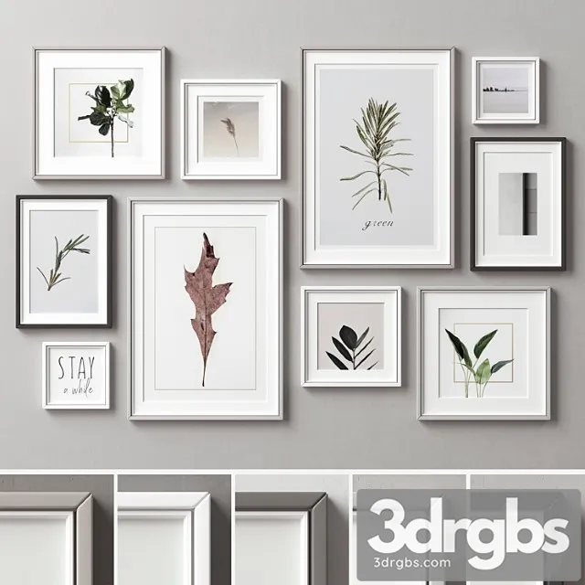 Picture Frames Set 181 3D Model Download Picture Frames Set 181 3D Model Download