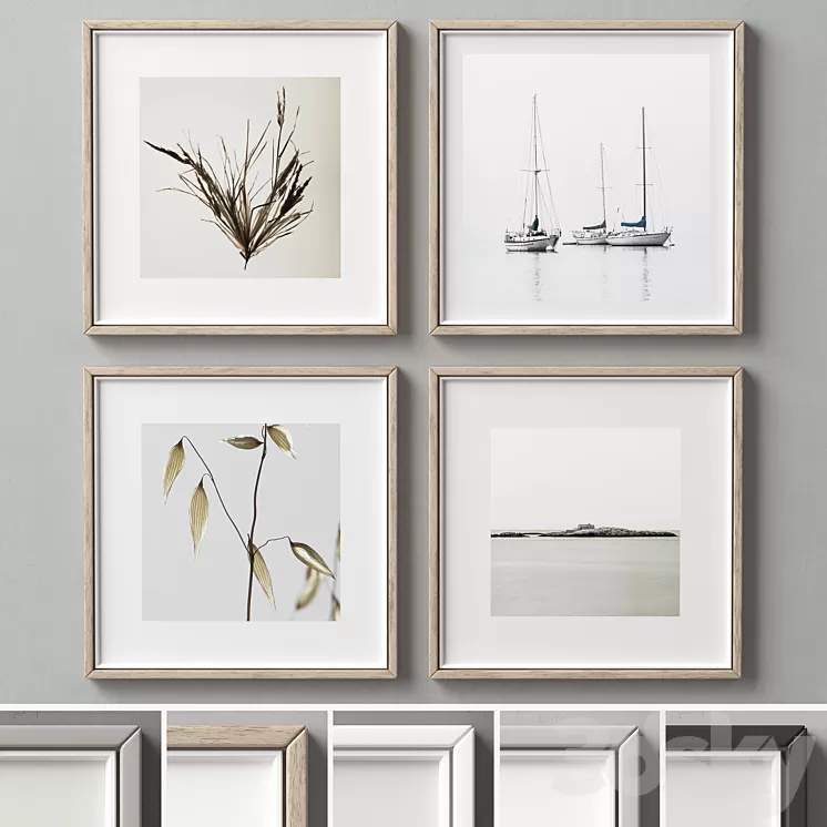 Picture Frames Set -201 3D Model