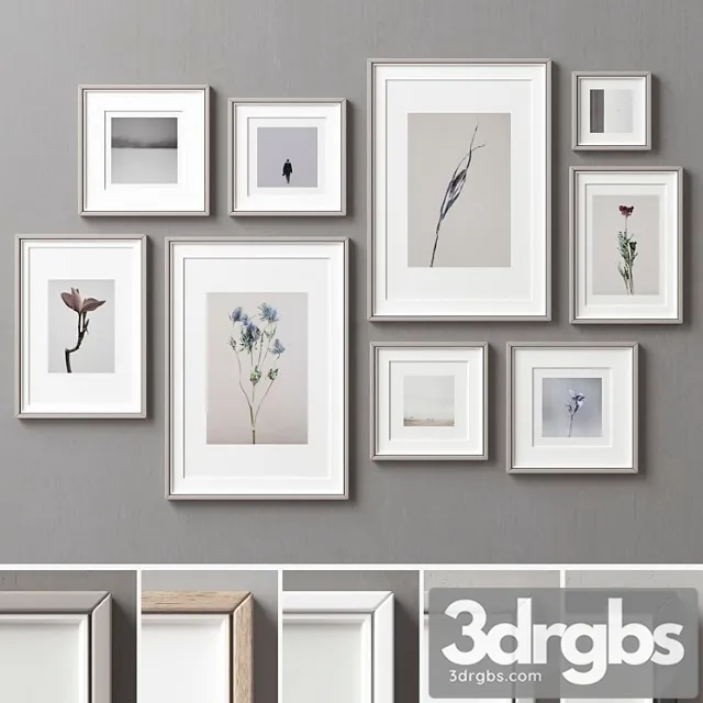 Picture Frames Set 208 3D Model Download Picture Frames Set 208 3D Model Download