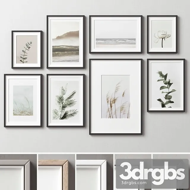 Picture Frames Set 251 3D Model Download Picture Frames Set 251 3D Model Download