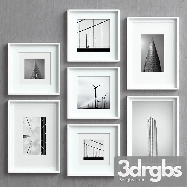 Picture frames set-25_2 3D Model Download Picture frames set-25_2 3D Model Download