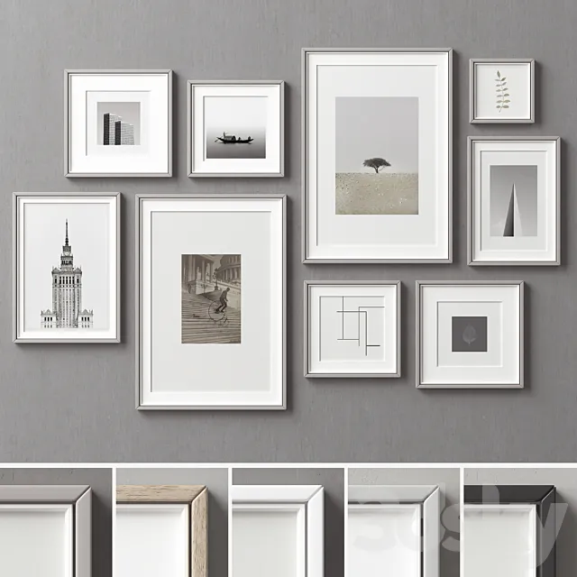 Picture Frames Set -264 3D Model