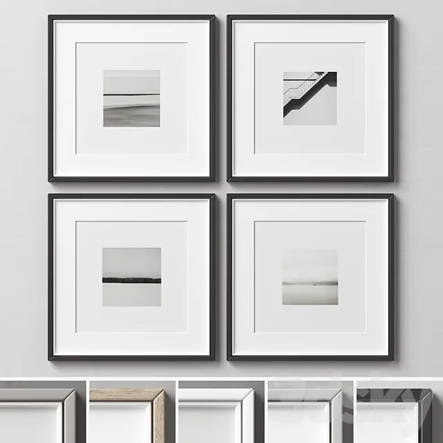 Picture Frames Set -271 3D Model