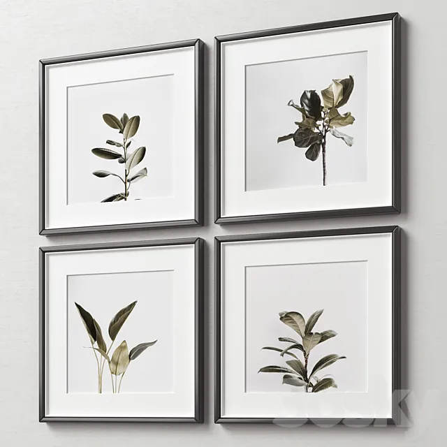 Picture Frames Set -278 3D Model