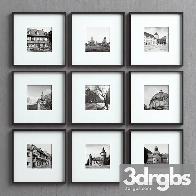 Picture frames set-28 3D Model Download Picture frames set-28 3D Model Download